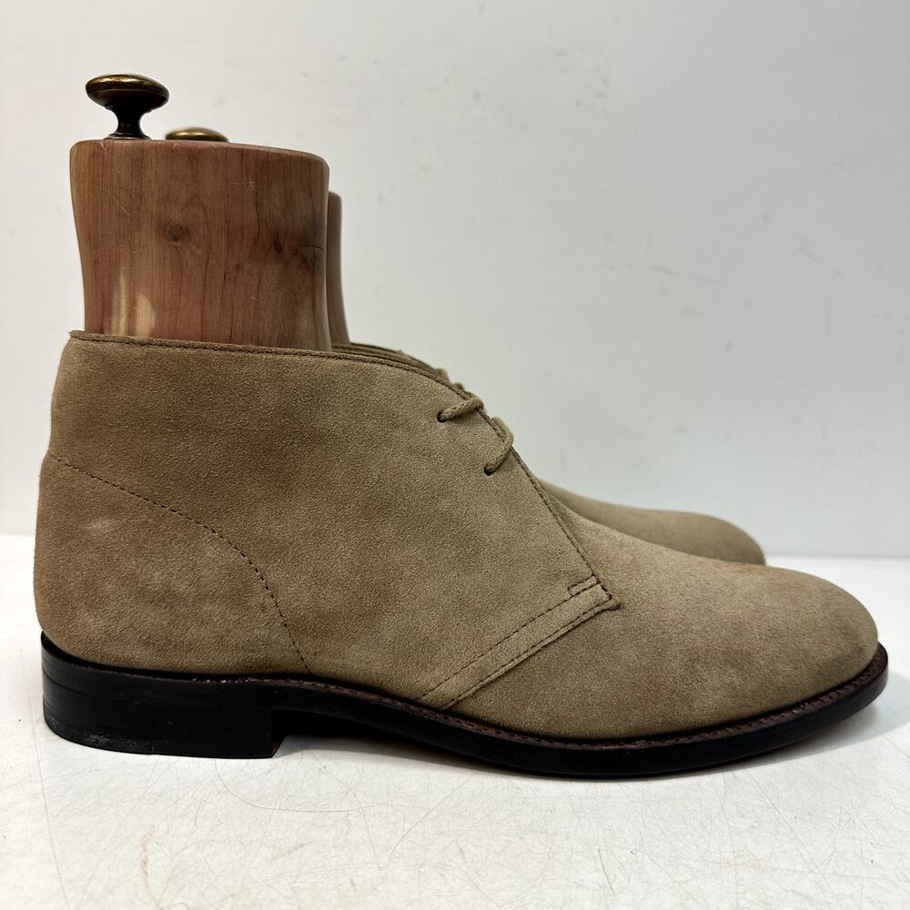 NWOT J. Crew Tan Suede Bennett Chukka Boot Goodyear Welted Leather Sole 9 D